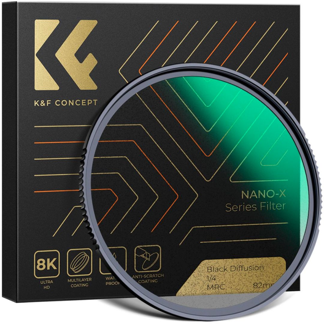 K&F Concept 77mm Black Mist Filter 1/4 Multi-layer Coated Nano-X Series KF01.1483 - 1